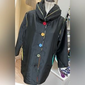 O opera reversible rain coat